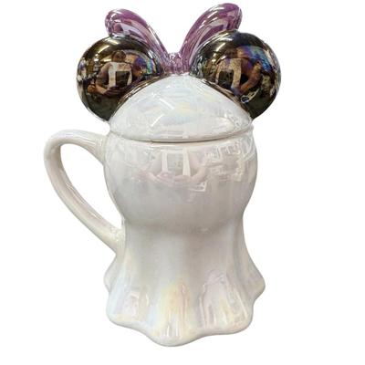 Disney Ghost Minnie Mouse Halloween Lidded Mug by Zrike