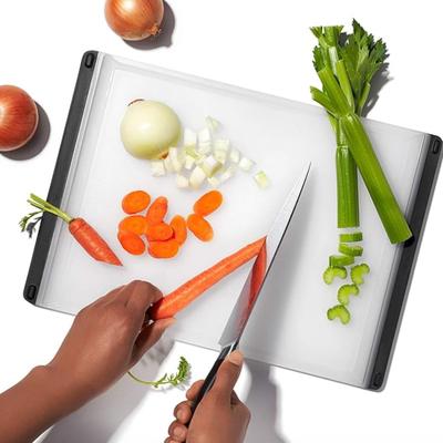 OXO Good Grips 2-Piece Plastic Cutting Board Set in Clear