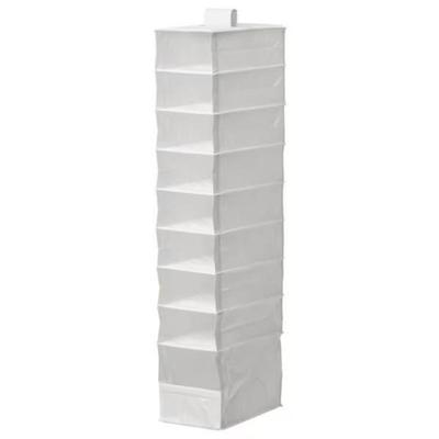 2 x IKEA Skubb White Hanging Organizer w/9 Compartments 8 ¾x13 ½x47 ¼