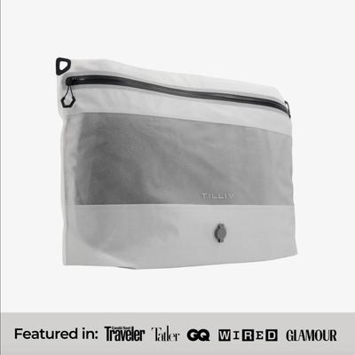 TILLIV Compak Large Vacuum Pack - Digital White - Durable, Reusable, Waterproof Vacuum Bag for Travel