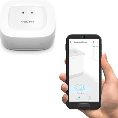 YoLink Water Leak Detector, 1/4 Mile World's Longest Range, Wireless Smart Water Leak Sensor, Alexa, IFTTT, Hub Required