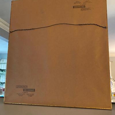 Vintage Framed Embroidered Silk Textile, Set of Two