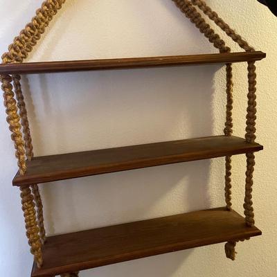 Wood and macrame hangers