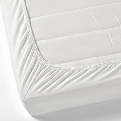 IKEA LEN White Fitted Crib Sheet - 28" x 63" - Fitted Sheet for Nursery Crib Baby Toddler Sheet