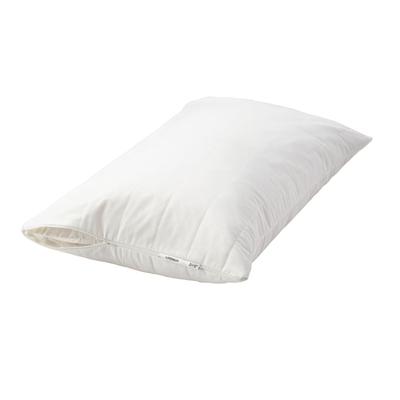 Queen Size 2-Pack IKEA LUDDROS Pillow Protectors 132 Thread Count 52 % polyester (100% recycled), 48 % cotton