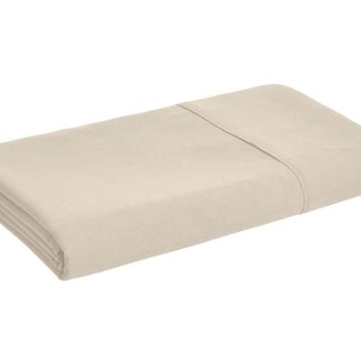 Size Twin/Twin XL Beige Amazon Basics Microfiber Flat Sheet Bedding