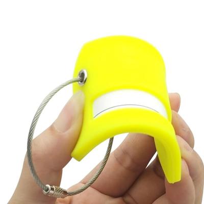 2-Pack Yellow Silicone Luggage Tag with Name ID Card Perfect to Quickly Spot Luggage Suitcase