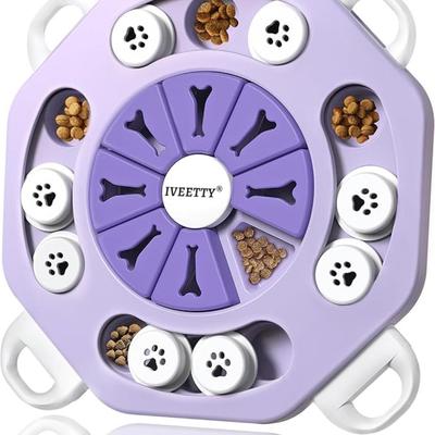 Dog Puzzle Toys for Dogs, Dog Puzzles for Smart Dogs, Interactive Dog Enrichment Toys for IQ Training & Mental Stimulation, Dog Treat...