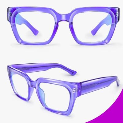 Fashion Blue Light Blocking Glasses Square with Anti Computer Glare for Gaming Women and Men Colorad