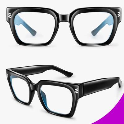 VISOONE Fashion Blue Light Blocking Glasses Square with Anti Computer Glare for Gaming Women and Men