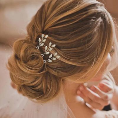 6-Pieces Rhinestone Hair Pins for Wedding 6PCS Bride Hair Accessories Bridesmaid Crystal Hair Clips Bobby Pin