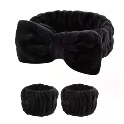 6-Pieces Ultra Soft Plush Headband And Wristband Set For Skincare, Washing Face