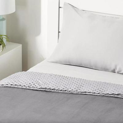 Amazon Basics 10lb Kid's Cotton Weighted Blanket and Reversible Micromink Cover