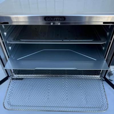 A - Gourmia GTF7698 16-in-1 Multi-function, Stainless Steel XL Digital Countertop Oven with Air Fry, Dual French Doors