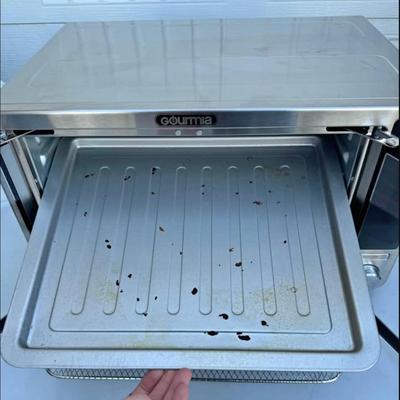 A - Gourmia GTF7698 16-in-1 Multi-function, Stainless Steel XL Digital Countertop Oven with Air Fry, Dual French Doors