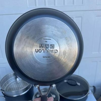 A - Circulon 9-Piece A1 ScratchDefense Nonstick Cookware Set