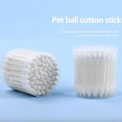 50 Piece Disposable Pet Ear Cleaning Cotton Swabs Cat Dog Ear Care Cotton Stick