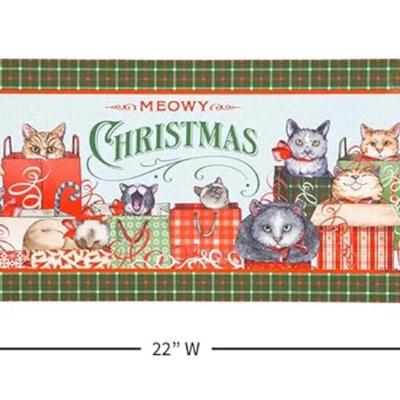Evergreen Sassafras “Meowy Christmas” Switch Mat Christmas Decor Holiday Decorations Patio