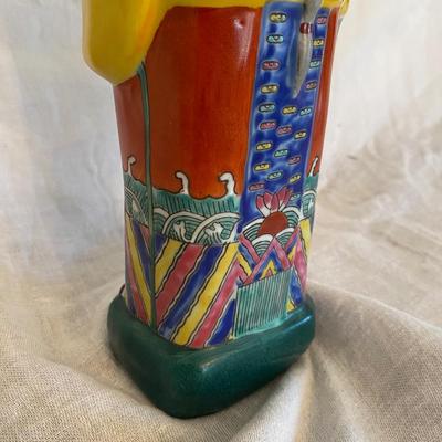 Vtg Chinese Asian Porcelain Man Figure with SCEPTRE RUYI