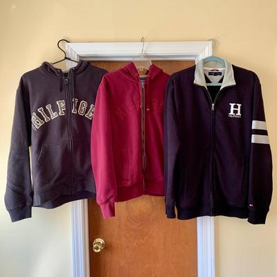 LOT 9 Z: Tommy Hilfiger Collection; Zip Up Hoodies & Long Sleeve Shirts