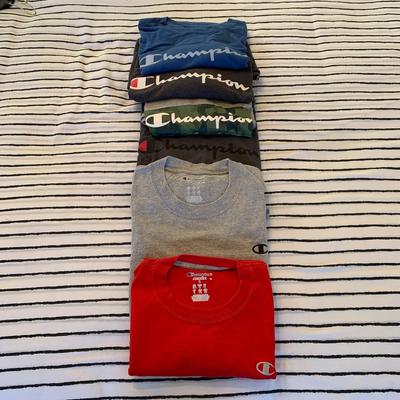 LOT 12 Z: Champion Clothing Collection; Sweatshirts, Sweatpants, T-Shirts, & Long Sleeve Shirts