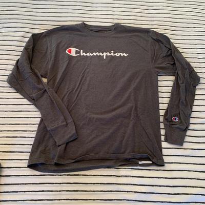 LOT 12 Z: Champion Clothing Collection; Sweatshirts, Sweatpants, T-Shirts, & Long Sleeve Shirts