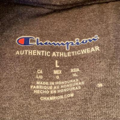 LOT 12 Z: Champion Clothing Collection; Sweatshirts, Sweatpants, T-Shirts, & Long Sleeve Shirts