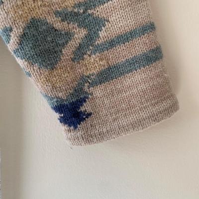 LOT 14 Z: Exclusive Hand Knit Lauren by Ralph Lauren Petite Wool Cardigan Sweater