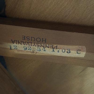 LOT 22L: Pennsylvania House Triangle Drop Leaf Table