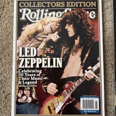 LOT 25L: Led Zeppelin Collection: Vinyl Records, Celebration Day CD/DVD Set & Collector's Edition Rolling Stone Magazine