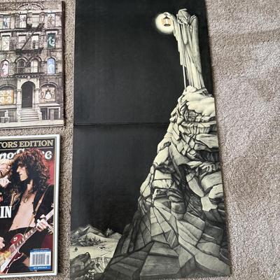 LOT 25L: Led Zeppelin Collection: Vinyl Records, Celebration Day CD/DVD Set & Collector's Edition Rolling Stone Magazine