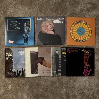 LOT 26L: Vinyl Record Collection: George Carlin, Joan Rivers, 2001 Space Odyssey & More