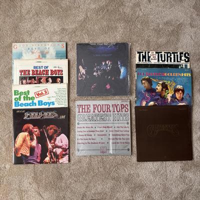 LOT 28L: Vinyl Records: The Four Tops, The Turtles, The Beach Boys, Bee Gees & More