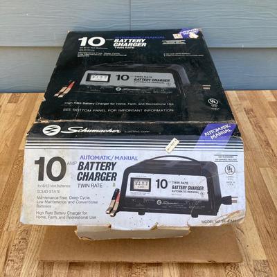 LOT 35G: Automotive Collection - Schumacher Battery Charger, Dixco Engine Performance Analyzer, Sears Clamp-On Timing Light and Black...