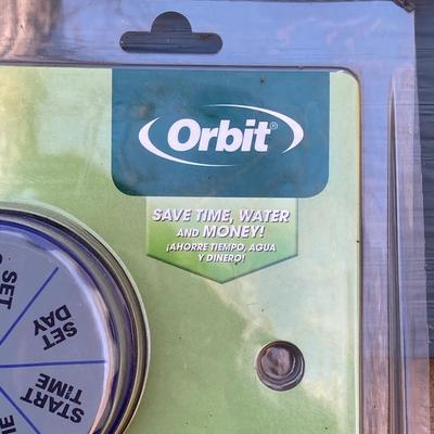 LOT 36G: Lawn and Garden Collection - Orbit Lawn Watering System in Package, Garden Tools, Wooden Hose Holder and More