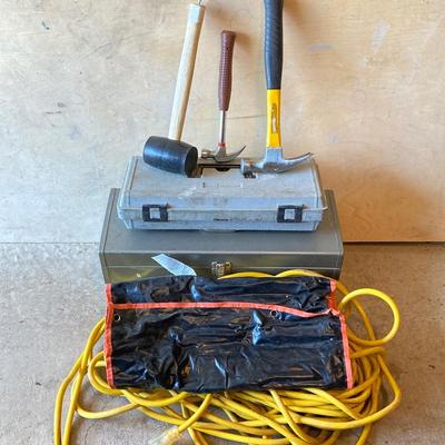 LOT 37G: Collection of Tools and Tool Boxes - Buffalo Wrenches, Extension Cord and More