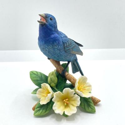 LOT 38K: Lenox Fine Porcelain Indigo Bunting and Mountain Bluebird Figurines