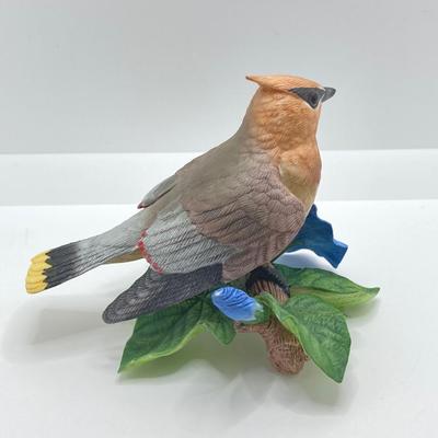 LOT 39K: Cedar Waxwing and Purple Finch Lenox Fine Porcelain Bird Figurines