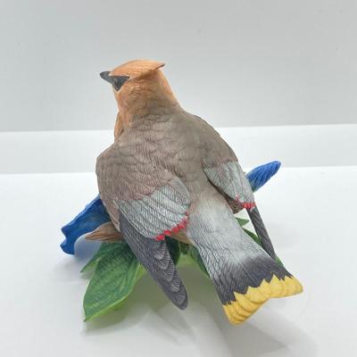 LOT 39K: Cedar Waxwing and Purple Finch Lenox Fine Porcelain Bird Figurines