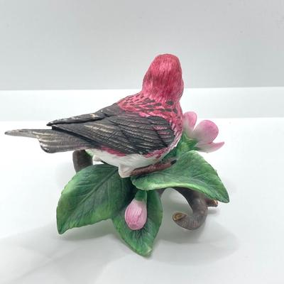 LOT 39K: Cedar Waxwing and Purple Finch Lenox Fine Porcelain Bird Figurines