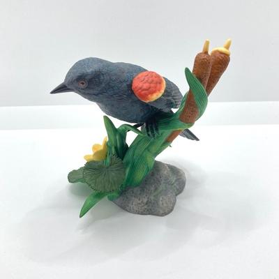 LOT 42K: Red Winged Black Bird and Barn Swallow Lenox Fine Porcelain Bird Figurines