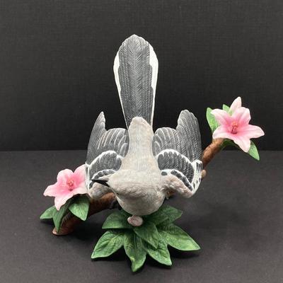 LOT 44K: Mourning Dove and Northern Mockingbird Lenox Fine Porcelain Bird Figurines