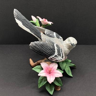 LOT 44K: Mourning Dove and Northern Mockingbird Lenox Fine Porcelain Bird Figurines