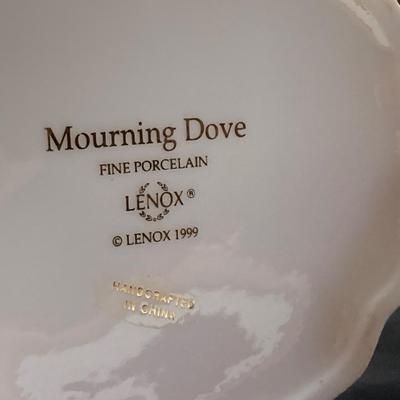 LOT 44K: Mourning Dove and Northern Mockingbird Lenox Fine Porcelain Bird Figurines