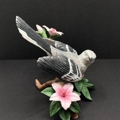 LOT 44K: Mourning Dove and Northern Mockingbird Lenox Fine Porcelain Bird Figurines