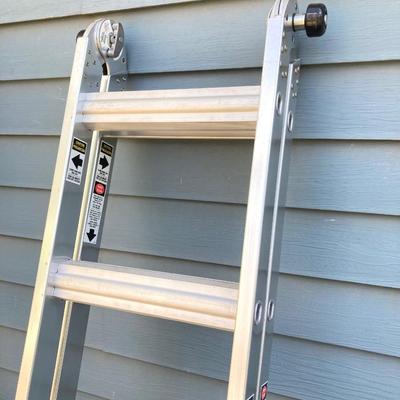 LOT 46G: Aluminum Ladders - Gorilla and Keller 6 Foot Step Ladder