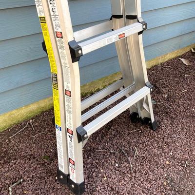 LOT 46G: Aluminum Ladders - Gorilla and Keller 6 Foot Step Ladder