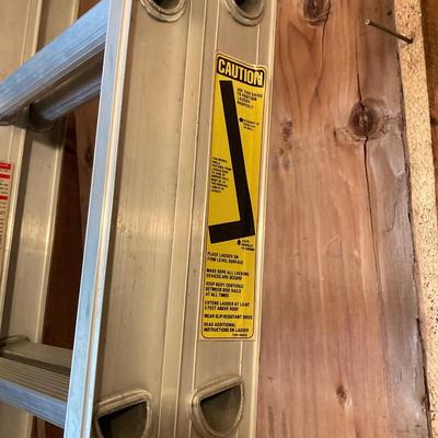 LOT 49G: Werner Aluminum Saf-T-Master 16 Foot Extension Ladder