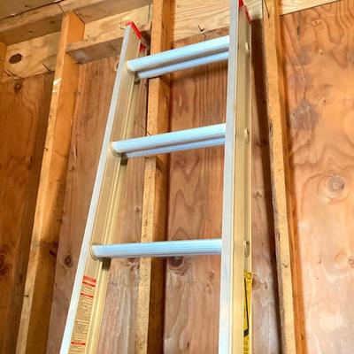 LOT 49G: Werner Aluminum Saf-T-Master 16 Foot Extension Ladder