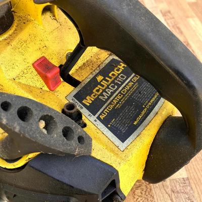 LOT 53G: McCulloch Mac 110 Automatic Chain Oiling Gasoline Chain Saw